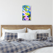 Hollyhocks Canvas Afdruk (Insitu (Slaapkamer))
