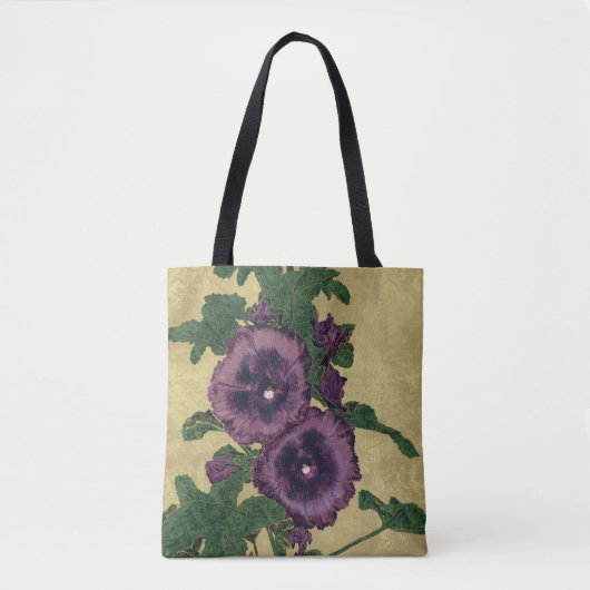 Hollyhocks Canvas tas (Voorkant)