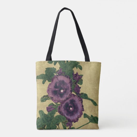 Hollyhocks Canvas tas (Achterkant)