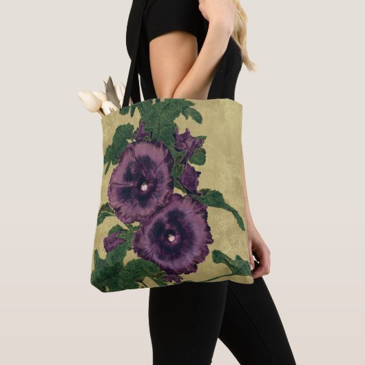 Hollyhocks Canvas tas (Dichtbij)