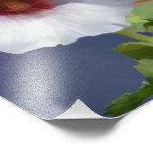 Hollyhocks - Digitaal schilderen - Fotouitbreiding Foto Afdruk (Hoek)