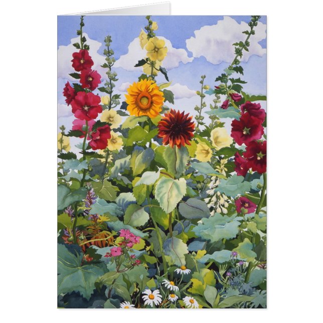 Hollyhocks en Sunflower 2005 (Voorkant)