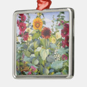 Hollyhocks en Sunflower 2005 Metalen Ornament (Links)