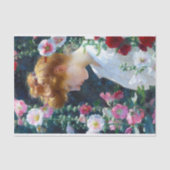 Hollyhocks en Sunlight Charles Curran Tissuepapier (Voorkant)