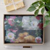 Hollyhocks en Sunlight Charles Curran Tissuepapier (Geschenk)