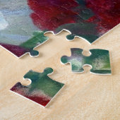 Hollyhocks en Sunlight Curran Art Legpuzzel (Zijkant)