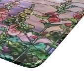 Hollyhocks Floral Tiffany Glas in lood Snijplank (Hoek)