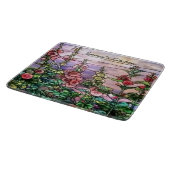 Hollyhocks Floral Tiffany Glas in lood Snijplank (Hoek)