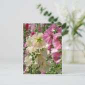 Hollyhocks: Japan Briefkaart (Staand voorkant)