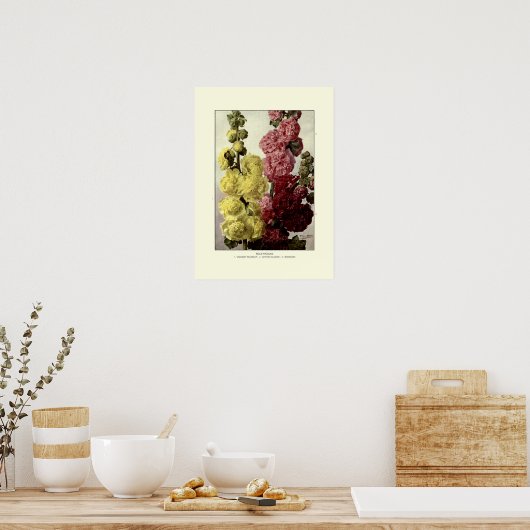 Hollyhocks Poster (Keuken)