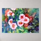 Hollyhocks Poster (Voorkant)