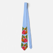 Hollyhocks Print stropdas (Voorkant)