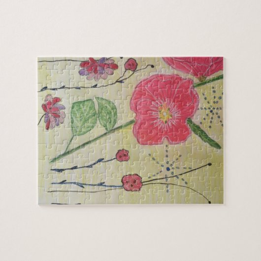 Hollyhocks puzzel (Horizontaal)