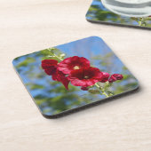 Hollyhocks set van 6 plastic onderzetters (Linkerzijde)