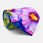 Hollyhocks Stropdas (Opgerold)