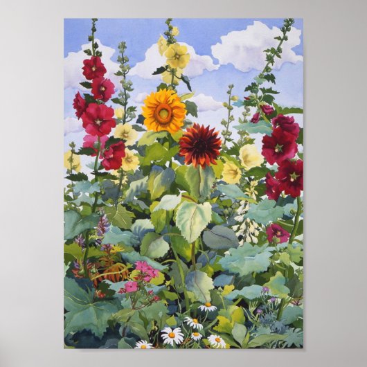 Hollyhocks & Sunflowers 2005 Poster (Voorkant)