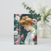 Hollyhocks Sunlight Charles Courtney Curran Briefkaart (Staand voorkant)