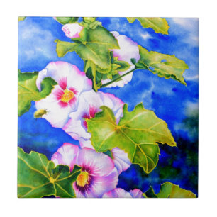 Hollyhocks Tegeltje