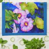 Hollyhocks Theedoek (Gevouwen)