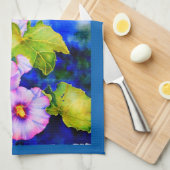 Hollyhocks Theedoek (Quarter Fold)