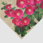 Hollyhocks Tissue Paper Tissuepapier (Detail)