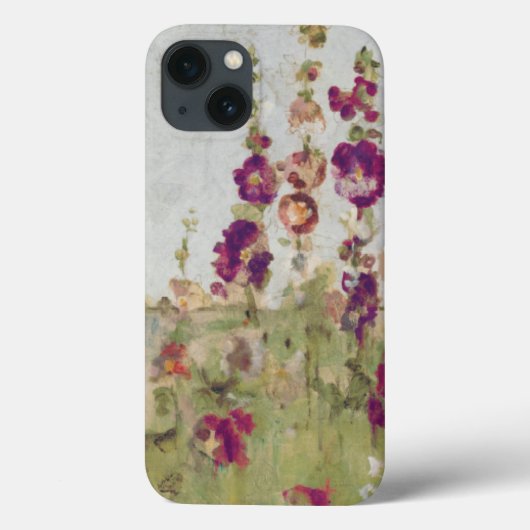 Hollyhocks van het Zee Case-Mate iPhone Case (Achterkant)