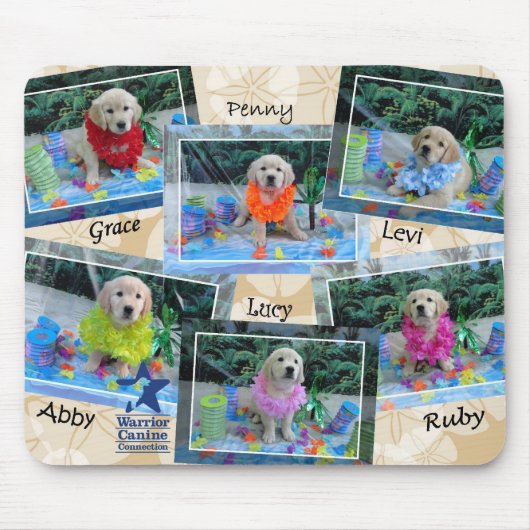 Holly's halve Dozen Luau Mousepad Muismat (Voorkant)