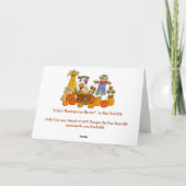 Holly's Thanksgiving Harvest Feestdagen Kaart (Achterkant)