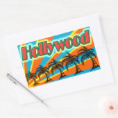 Hollywood 5 palmbomen Stickers (Envelop)