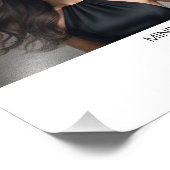 Hollywood Actrice Landscape Headshot Foto Afdruk (Hoek)