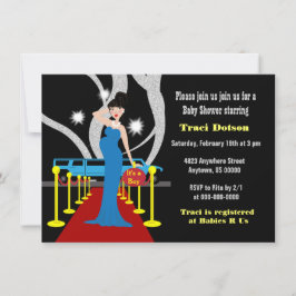 Hollywood Baby shower Invite boy Kaart