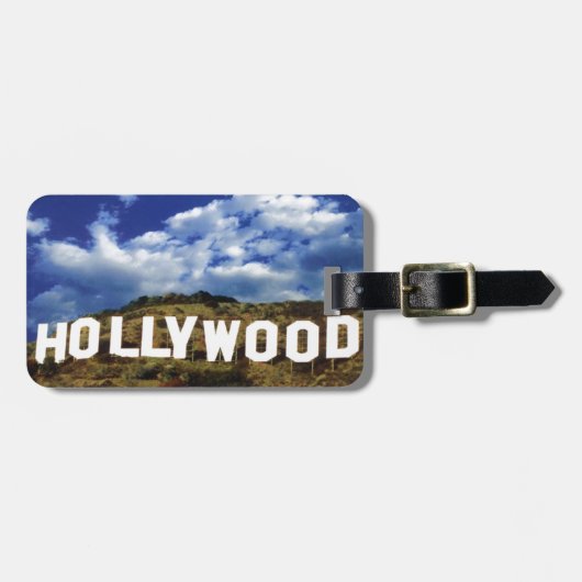 HOLLYWOOD BAGAGELABEL (Voorkant horizontaal)