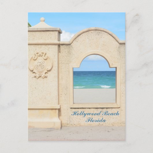 Hollywood Beach Broadwalk Florida fotografisch Briefkaart (Voorkant)