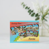 Hollywood Beach Florida Ansichtkaart Briefkaart (Staand voorkant)