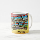 Hollywood Beach Florida Ansichtkaart Mok (Voorkant rechts)