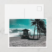 HOLLYWOOD BEACH FLORIDA BRIEFKAART (Voorkant / Achterkant)