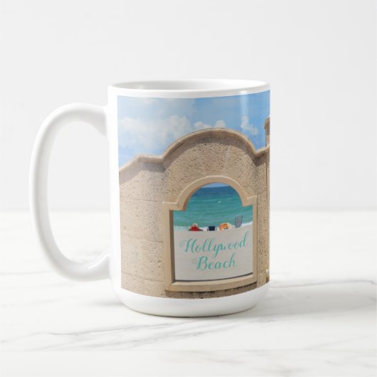 Hollywood Beach Florida Broadwalk Oceanview Koffiemok (Links)