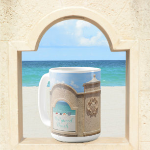Hollywood Beach Florida Broadwalk Zeezicht Koffiemok