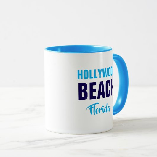 Hollywood Beach Florida Coffee Mug Mok (Voorkant rechts)