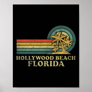 Hollywood Beach Florida Familie Vakantie Pa Poster