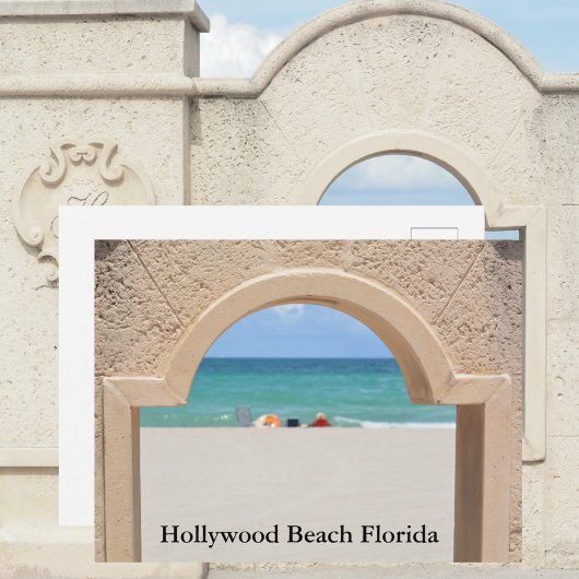 Hollywood Beach Florida fotografisch Briefkaart