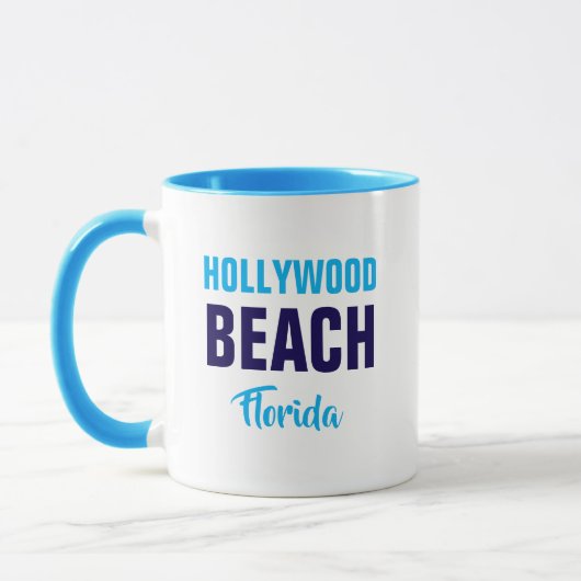 Hollywood Beach Florida koffiekop Mok (Links)