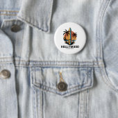 Hollywood Beach Florida Surfen Surfer Ronde Button 5,7 Cm (In situ)
