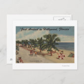 Hollywood Beach, Florida - Uitzicht van Beach Briefkaart (Voorkant / Achterkant)