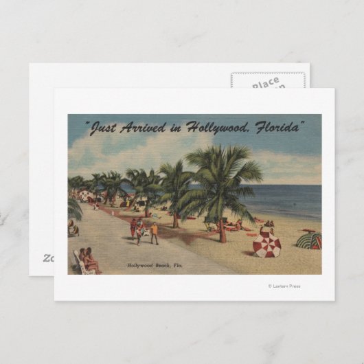 Hollywood Beach, Florida - Uitzicht van Beach Briefkaart (Voorkant / Achterkant)