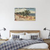 Hollywood Beach, Florida - Uitzicht van Beach Canvas Afdruk (Insitu (Slaapkamer))