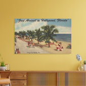 Hollywood Beach, Florida - Uitzicht van Beach Canvas Afdruk (Insitu (Woonkamer))