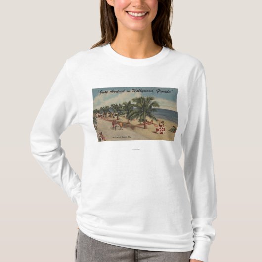Hollywood Beach, Florida - Uitzicht van Beach T-shirt (Voorkant)