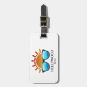 Hollywood Beach Florida Zonnebril Bagagelabel (Voorkant verticaal)