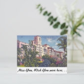Hollywood Beach Hotel, Hollywood, Florida Briefkaart (Staand voorkant)